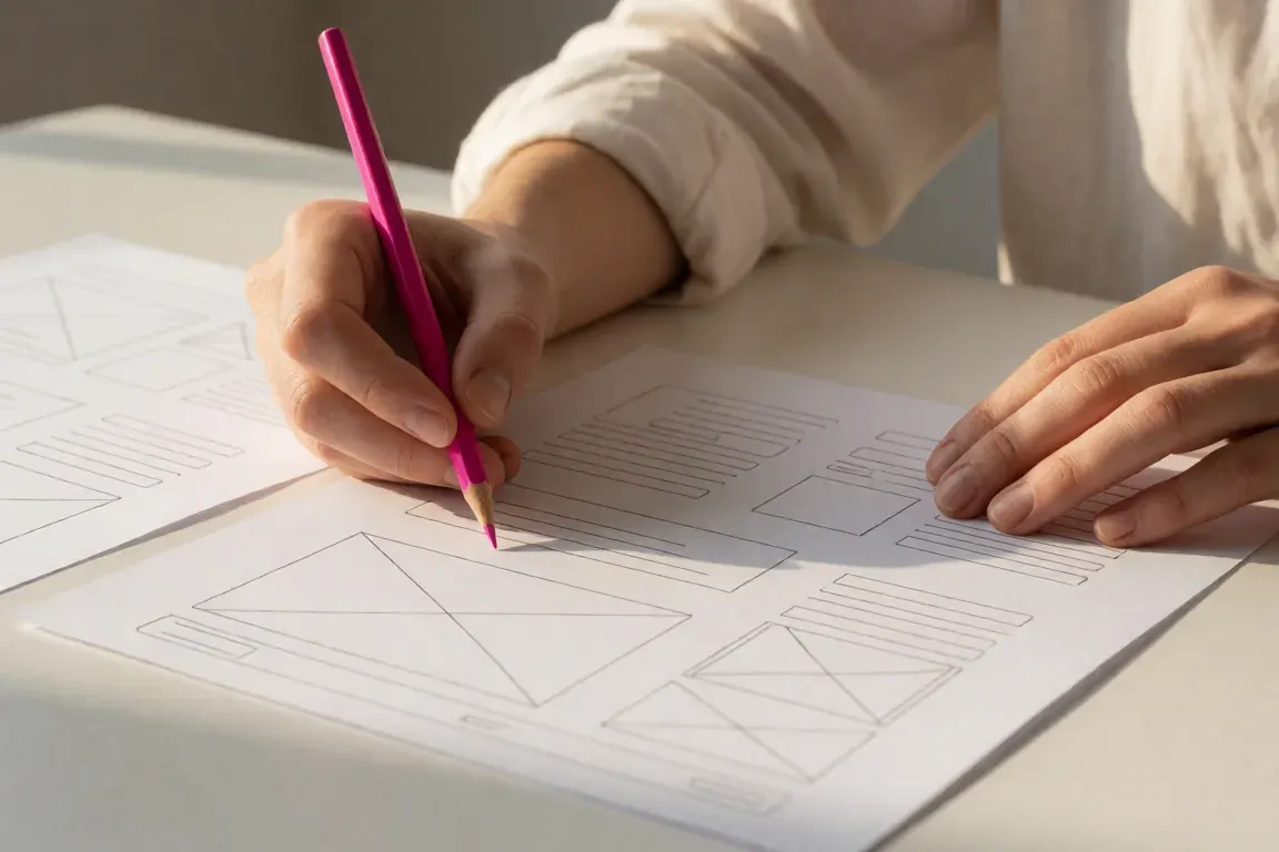 Conception d’une structure de site sur papier